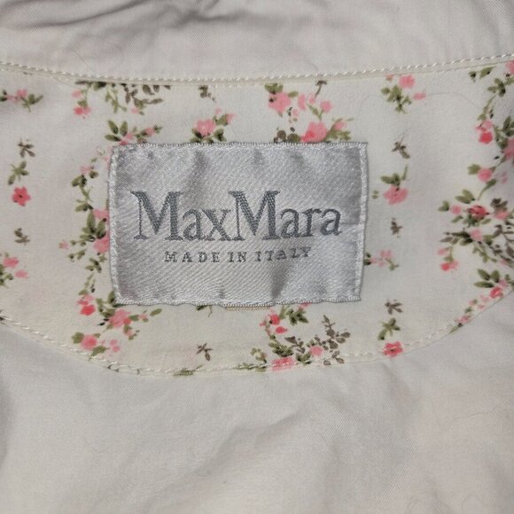 MaxMara Vintage White Short Trench Coat with Belt, Size S - Picture 3 of 16